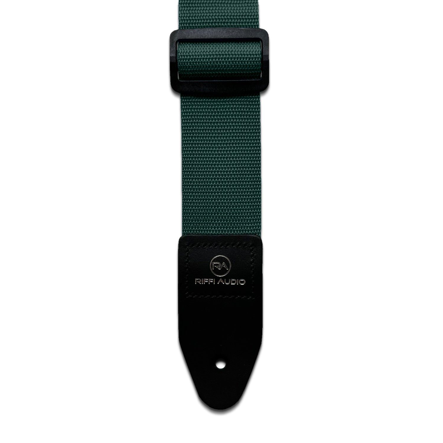 Riffi Audio Lite 1.0 Adjustable Guitar Strap with Strap Locks & Pick – 2" Polypropylene Strap for Electric, Bass & Acoustic Guitars – Forest Green - Riffi Audio