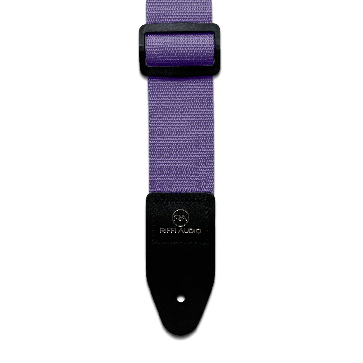 Riffi Audio Lite 1.0 Adjustable Guitar Strap with Strap Locks & Pick – 2" Polypropylene Strap for Electric, Bass & Acoustic Guitars – Light Purple - Riffi Audio