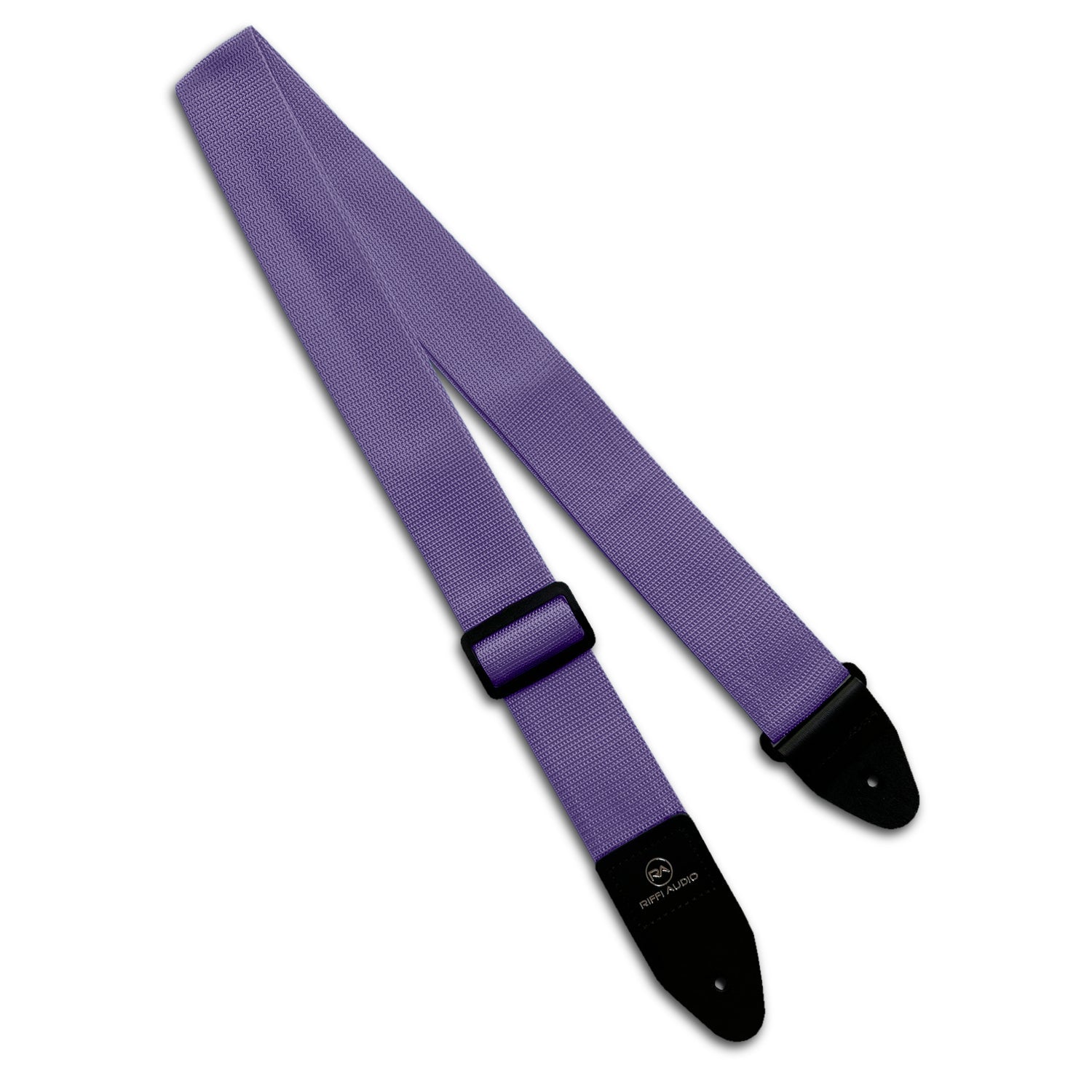 Riffi Audio Lite 1.0 Adjustable Guitar Strap with Strap Locks & Pick – 2" Polypropylene Strap for Electric, Bass & Acoustic Guitars – Light Purple - Riffi Audio