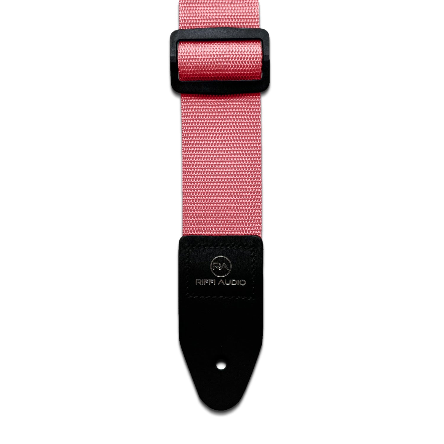 Riffi Audio Lite 1.0 Adjustable Guitar Strap with Strap Locks & Pick – 2" Polypropylene Strap for Electric, Bass & Acoustic Guitars – Pink - Riffi Audio