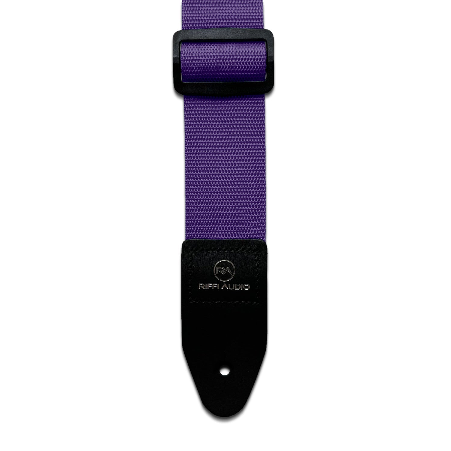 Riffi Audio Lite 1.0 Adjustable Guitar Strap with Strap Locks & Pick – 2" Polypropylene Strap for Electric, Bass & Acoustic Guitars – Purple - Riffi Audio