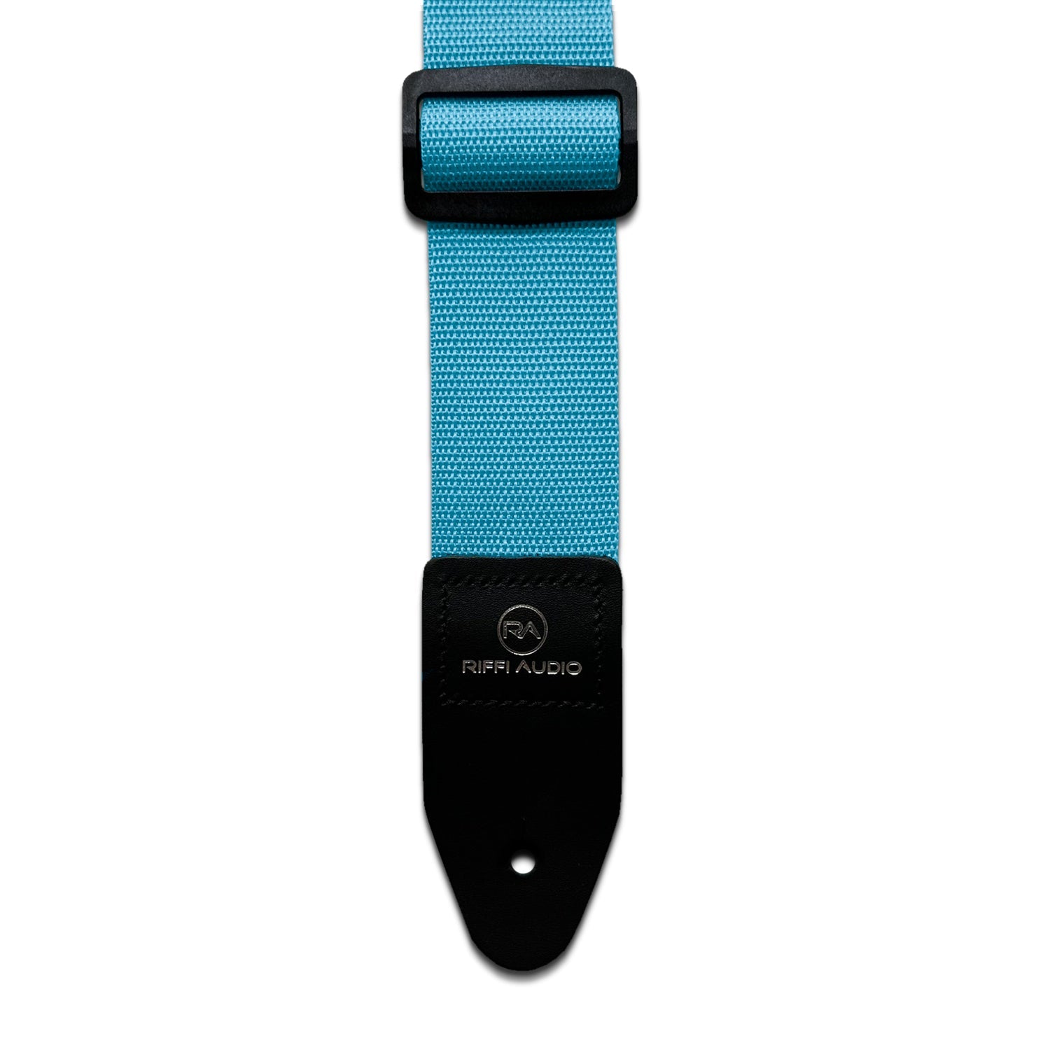 Riffi Audio Lite 1.0 Adjustable Guitar Strap with Strap Locks & Pick – 2" Polypropylene Strap for Electric, Bass & Acoustic Guitars – Sky Blue - Riffi Audio