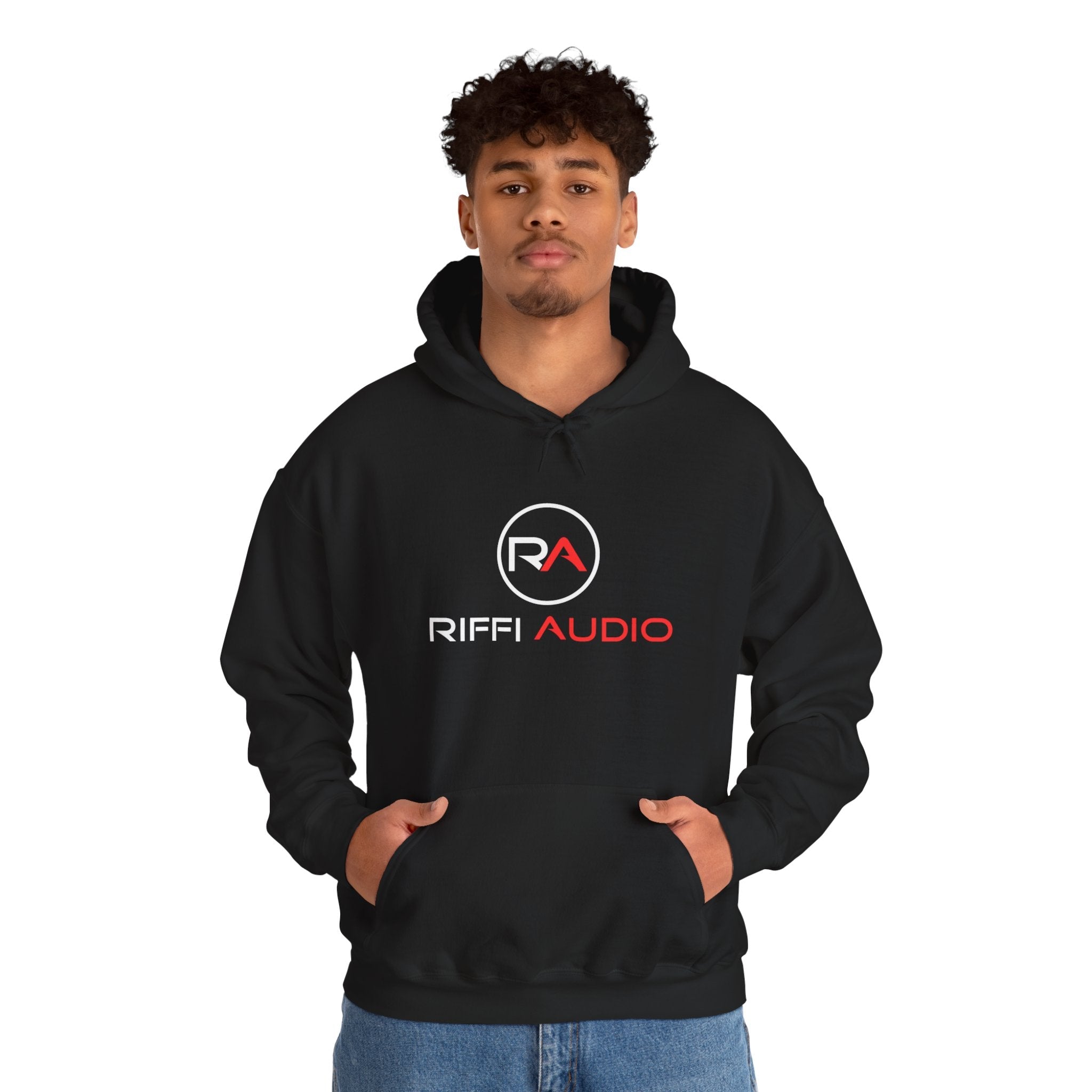 Riffi Audio Logo Hoodie – RA Circle Logo Pullover for Music Producers & Audiophiles - Riffi Audio