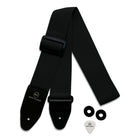 Riffi Audio Lite 1.0 Adjustable Guitar Strap with Strap Locks & Pick – 2" Polypropylene Strap for Electric, Bass & Acoustic Guitars – Black - Riffi Audio