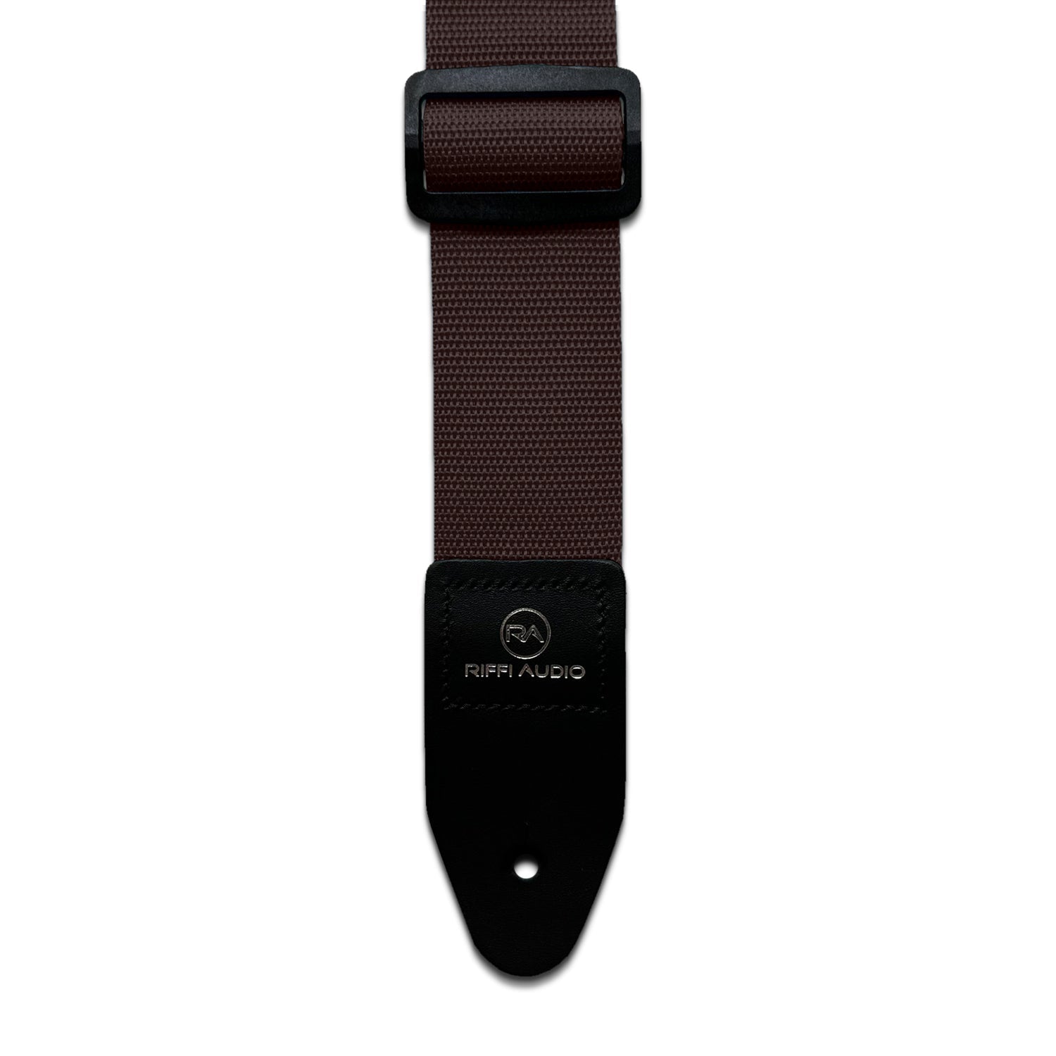 Riffi Audio Lite 1.0 Adjustable Guitar Strap with Strap Locks & Pick – 2" Polypropylene Strap for Electric, Bass & Acoustic Guitars – Brown - Riffi Audio