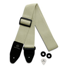 Riffi Audio Lite 1.0 Adjustable Guitar Strap with Strap Locks & Pick – 2" Polypropylene Strap for Electric, Bass & Acoustic Guitars – Cream - Riffi Audio