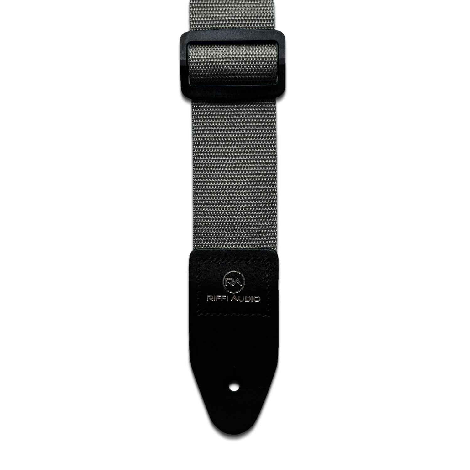 Riffi Audio Lite 1.0 Adjustable Guitar Strap with Strap Locks & Pick – 2" Polypropylene Strap for Electric, Bass & Acoustic Guitars – Gray - Riffi Audio