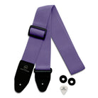 Riffi Audio Lite 1.0 Adjustable Guitar Strap with Strap Locks & Pick – 2" Polypropylene Strap for Electric, Bass & Acoustic Guitars – Light Purple - Riffi Audio