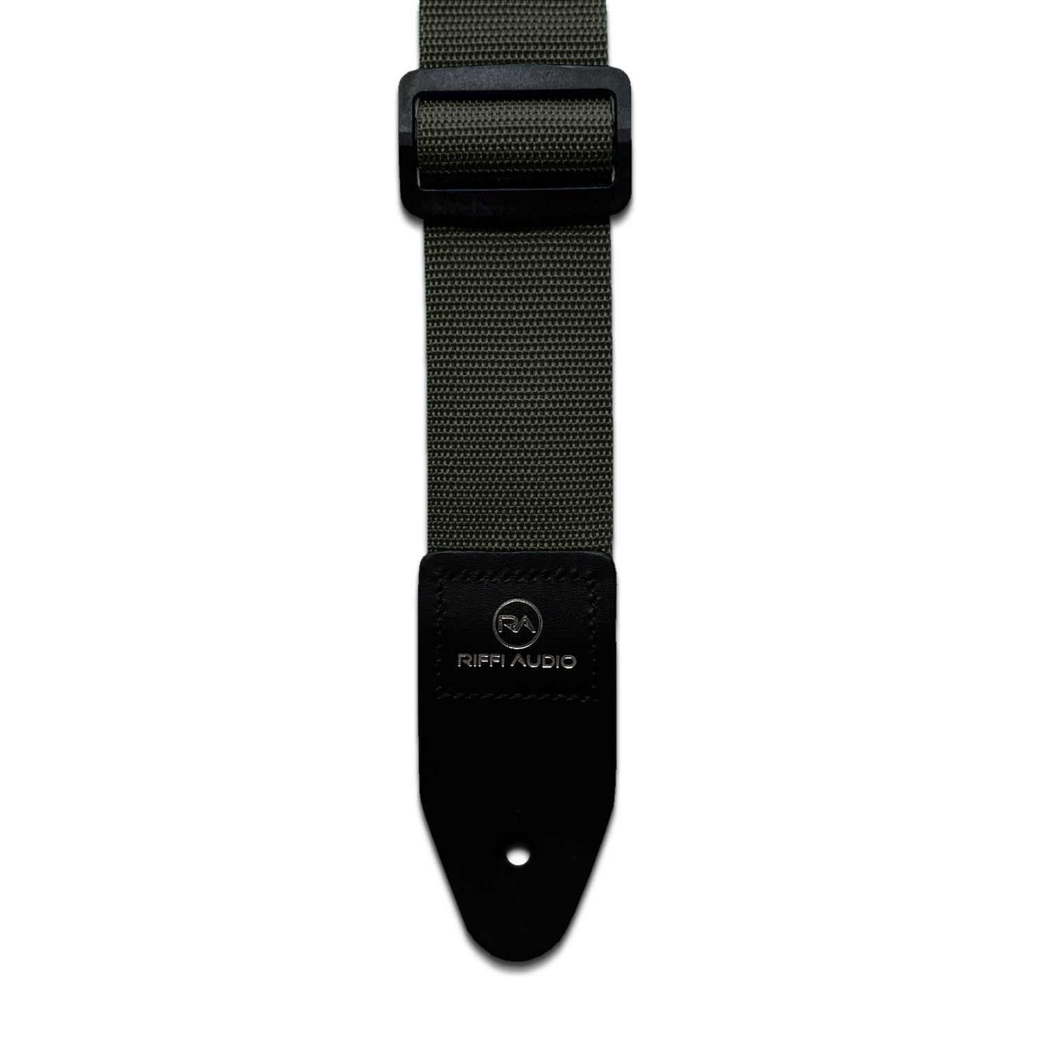 Riffi Audio Lite 1.0 Adjustable Guitar Strap with Strap Locks & Pick – 2" Polypropylene Strap for Electric, Bass & Acoustic Guitars – Olive Green - Riffi Audio