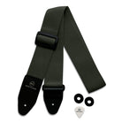 Riffi Audio Lite 1.0 Adjustable Guitar Strap with Strap Locks & Pick – 2" Polypropylene Strap for Electric, Bass & Acoustic Guitars – Olive Green - Riffi Audio