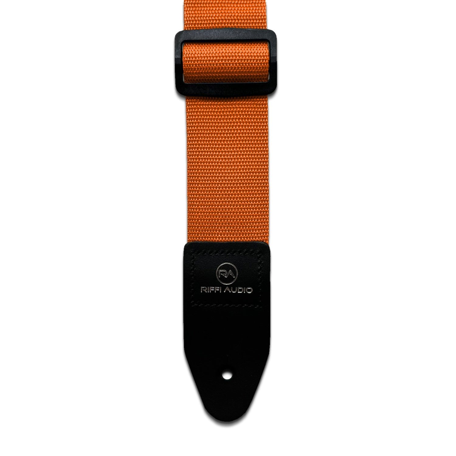 Riffi Audio Lite 1.0 Adjustable Guitar Strap with Strap Locks & Pick – 2" Polypropylene Strap for Electric, Bass & Acoustic Guitars – Orange - Riffi Audio