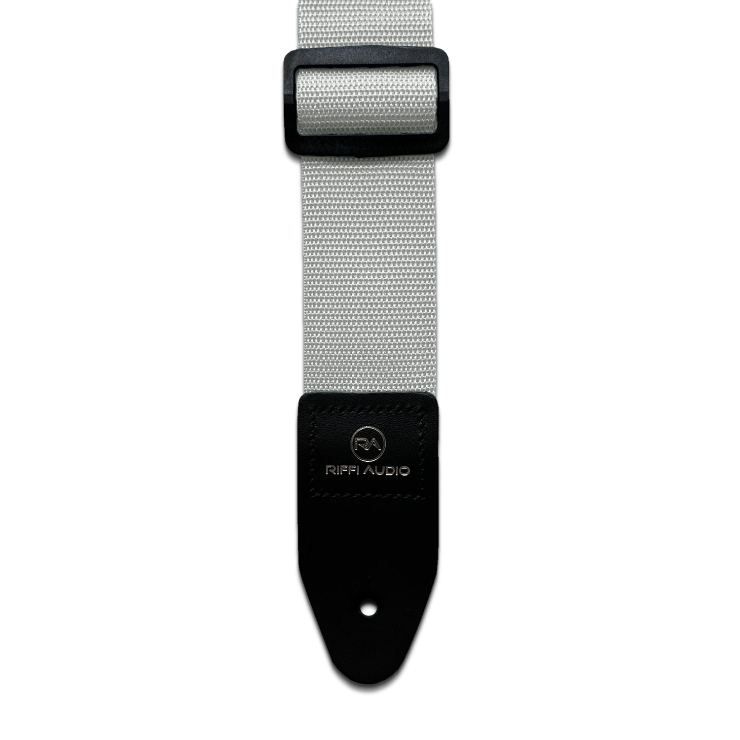 Riffi Audio Lite 1.0 Adjustable Guitar Strap with Strap Locks & Pick – 2" Polypropylene Strap for Electric, Bass & Acoustic Guitars – White - Riffi Audio